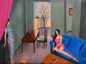 花のように静か 4 中国の女の子 Oil Paintings